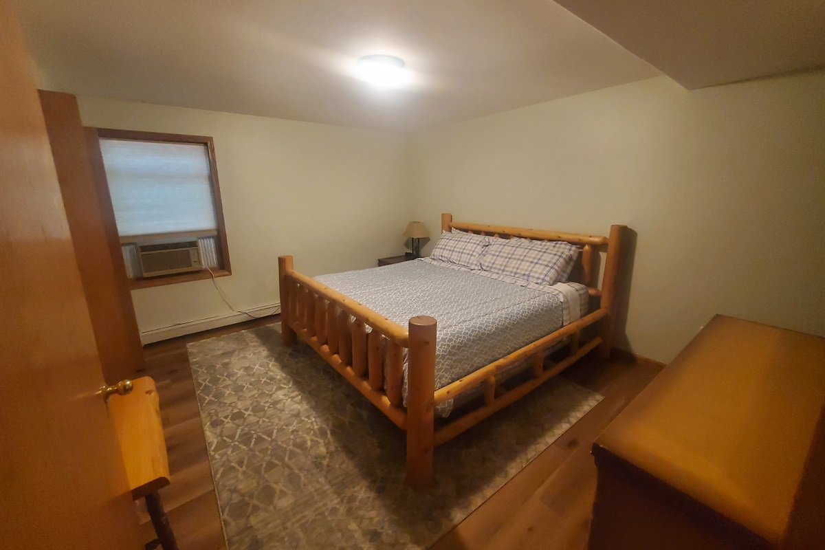 King room in basement