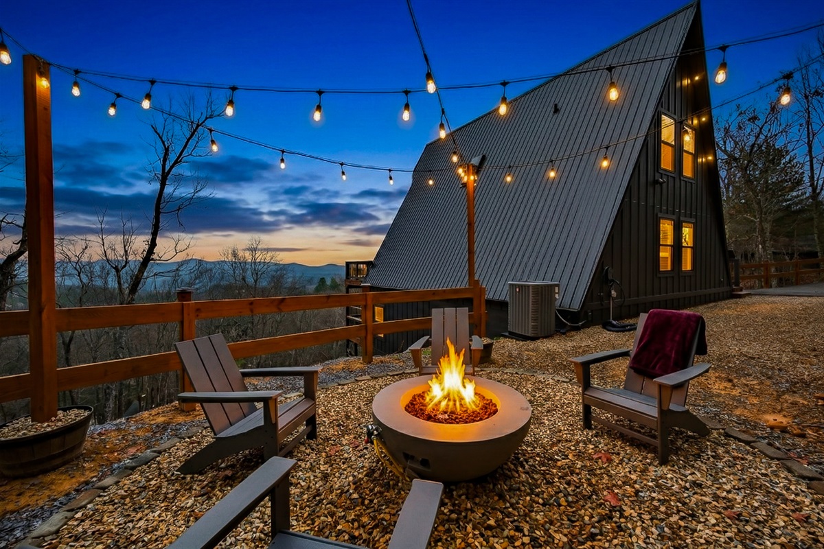 Soak up the evening by fire.