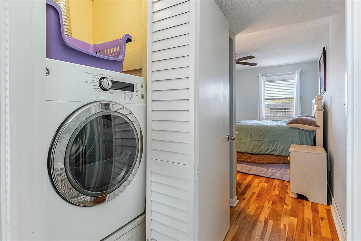 Dryer only, there is a washer on lower floor