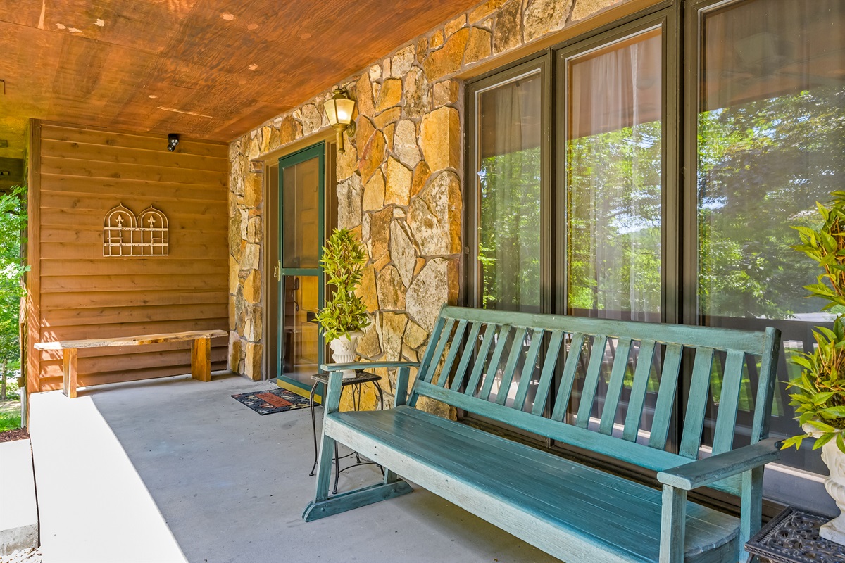 Enjoy the front porch.