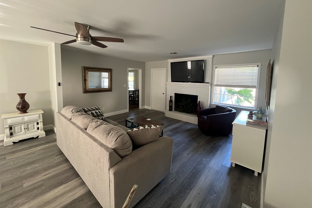 Great room for family movie night