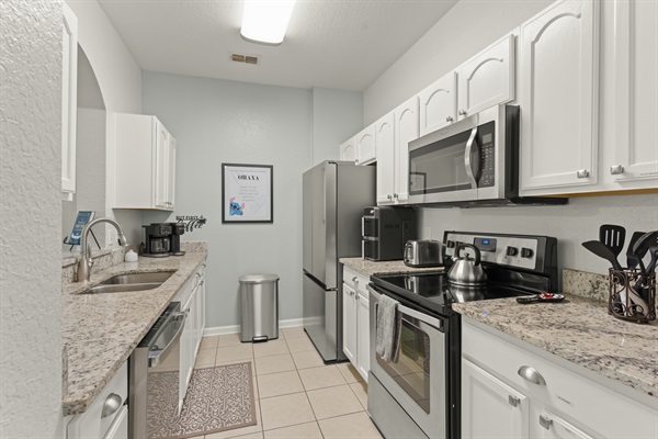 Fully equipped kitchen