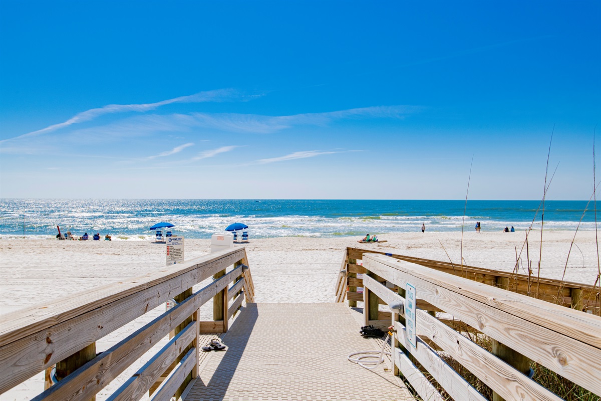Direct beach access - private walkway only for condominium guests