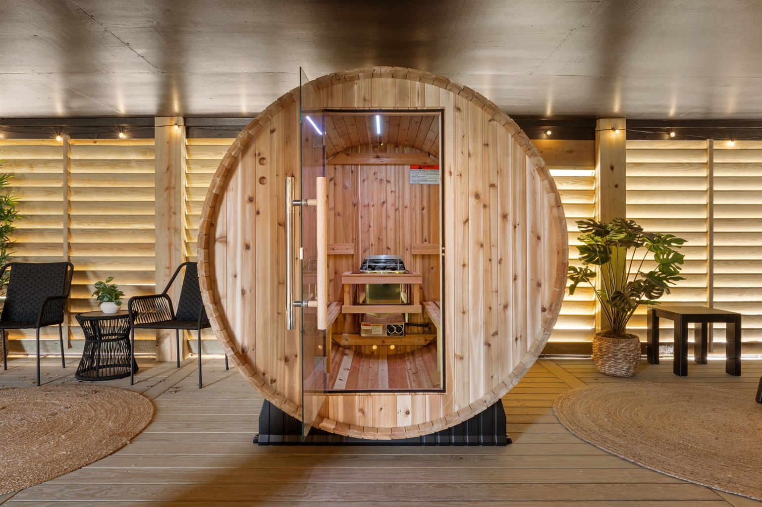 Barrel Sauna Outside