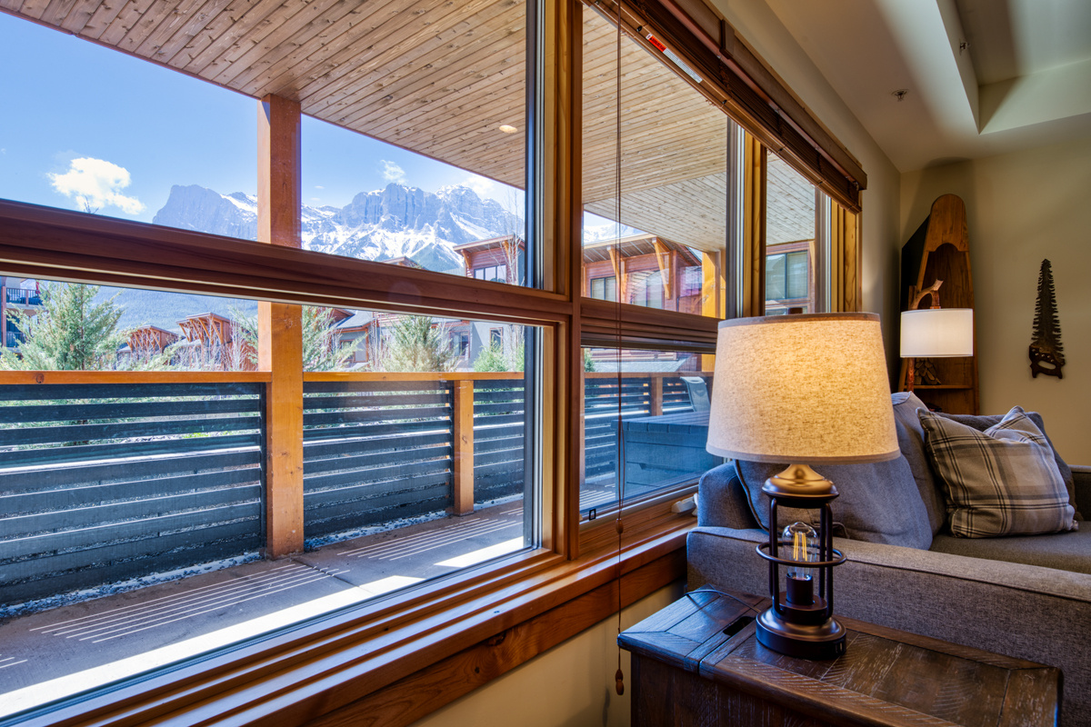 One of the spectacular views from inside the suite