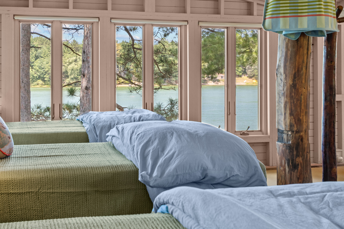 Start your morning with peaceful lake views without ever leaving the comfort of your bed.