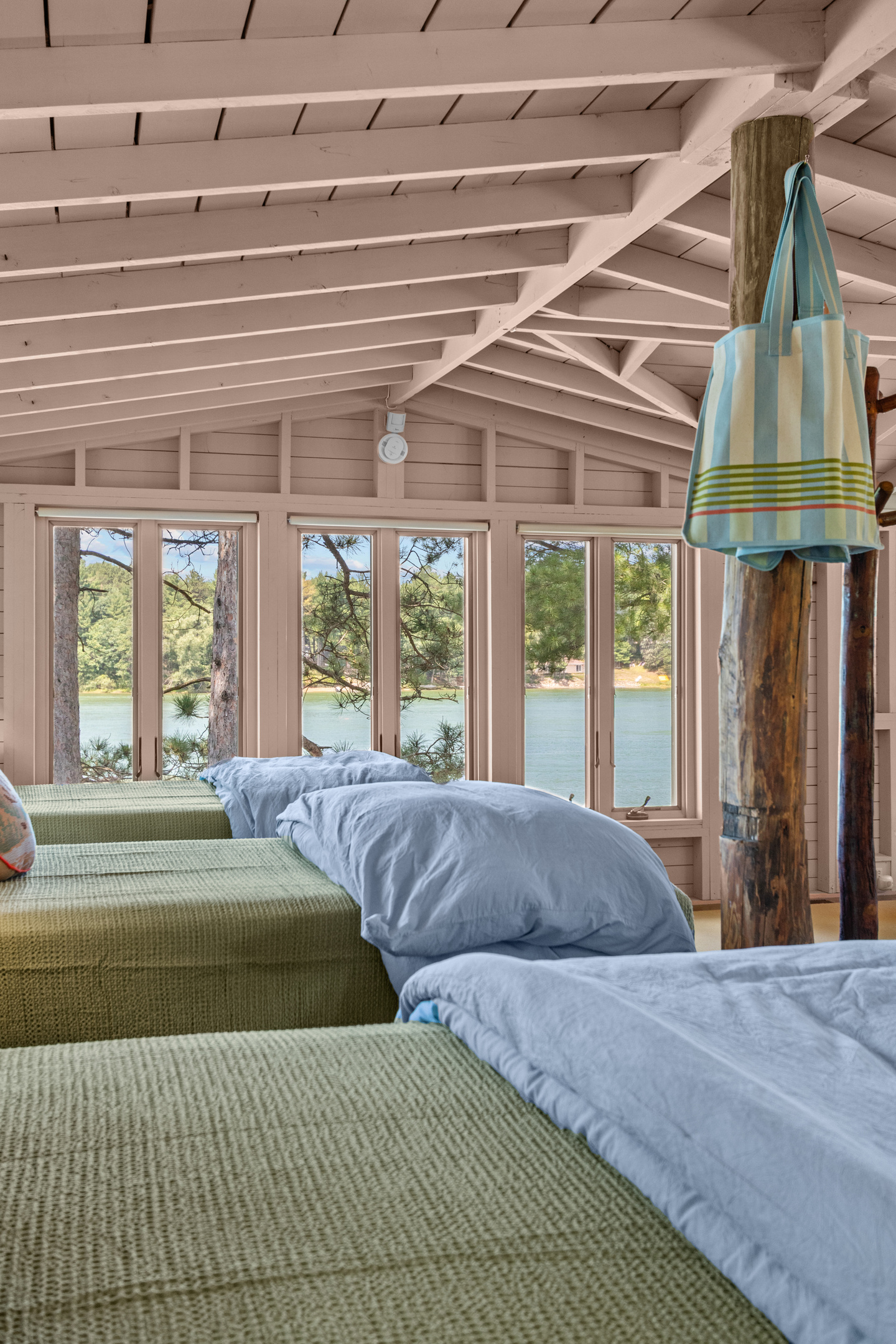 Start your morning with peaceful lake views without ever leaving the comfort of your bed.