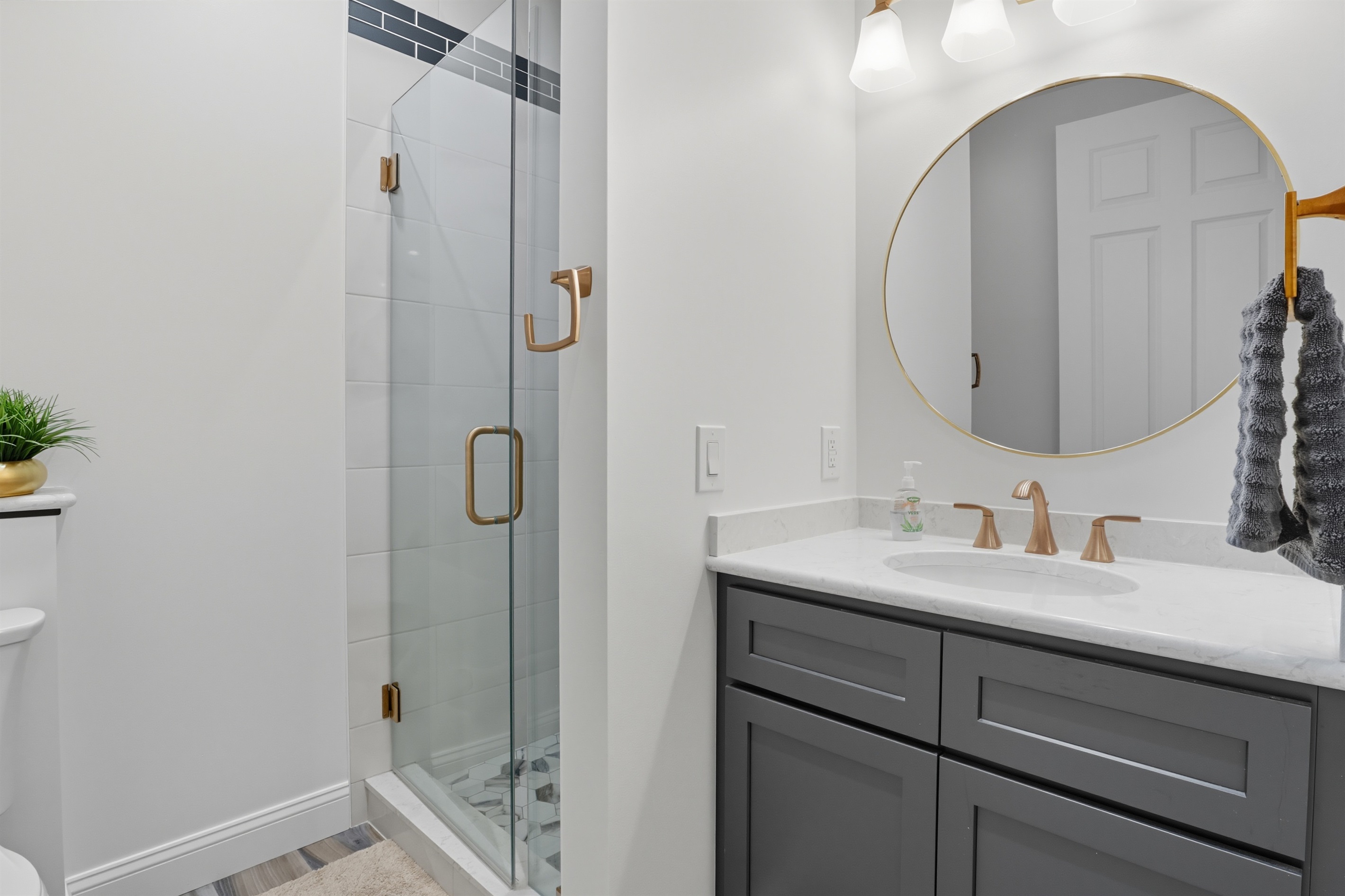 Stylish second floor full bathroom with walk in shower. Bathroom # 2