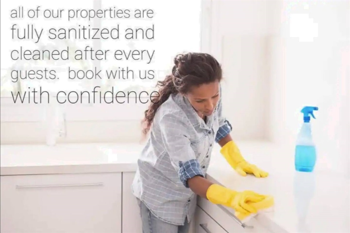 We obsess about cleanliness! We sanitize and clean thoroughly after every guest visit.
