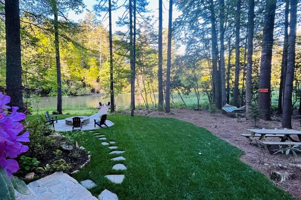 It's a retreat where friends and family can make memories by the fire pit.