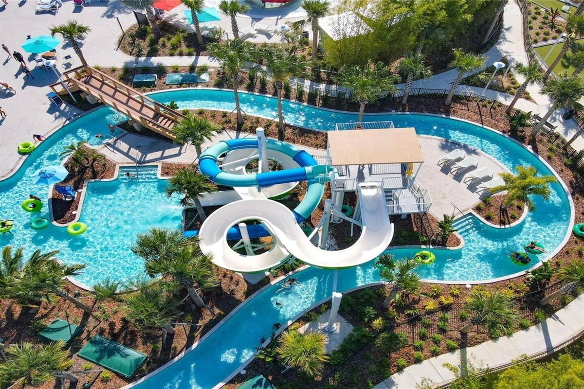 Discover the world-class amenities at Windsor Island Resort, including a stunning pool, lazy river, and endless fun for the whole family