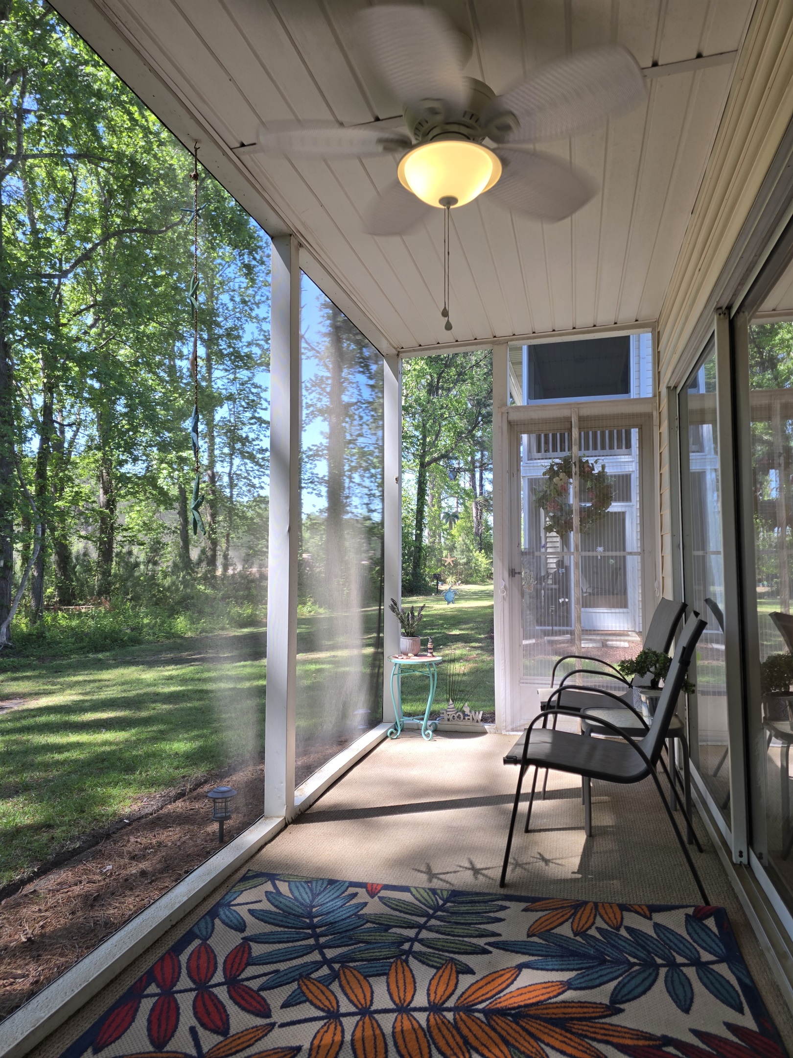 Screened-In Porch with Seating