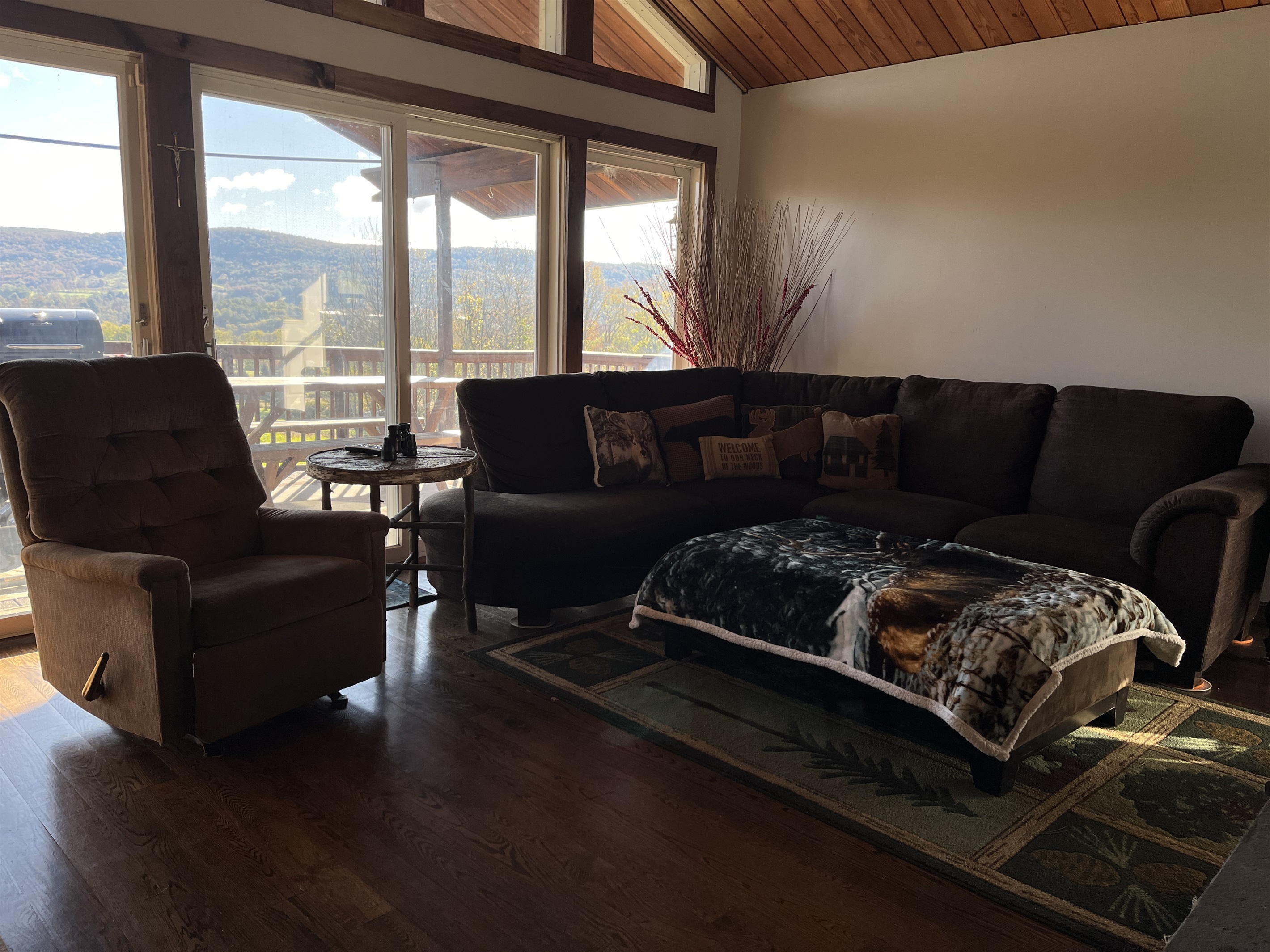 Valley views from the living room