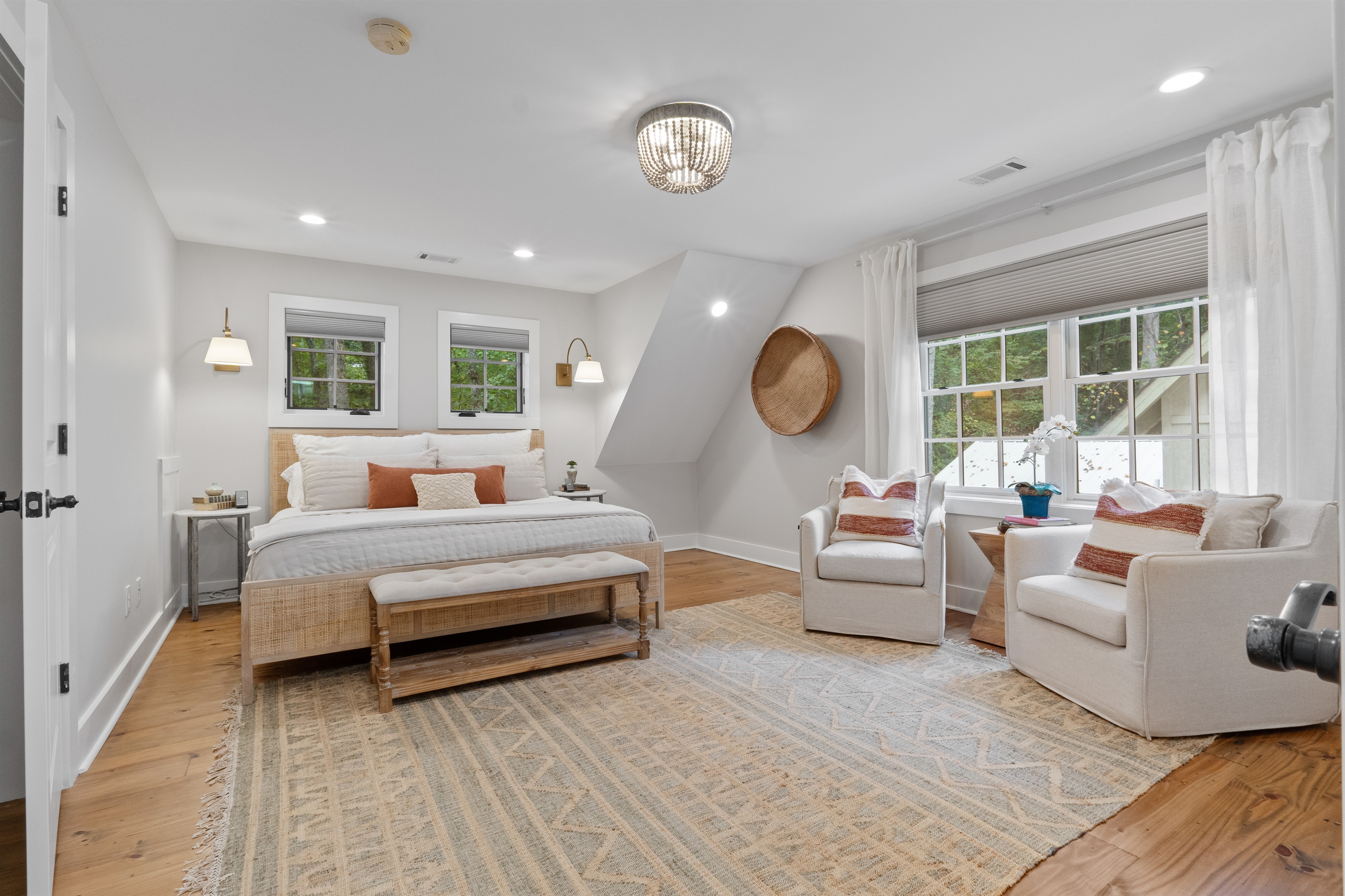 Enjoy updated décor throughout the home, featuring modern touches and a warm, inviting lakehouse style.