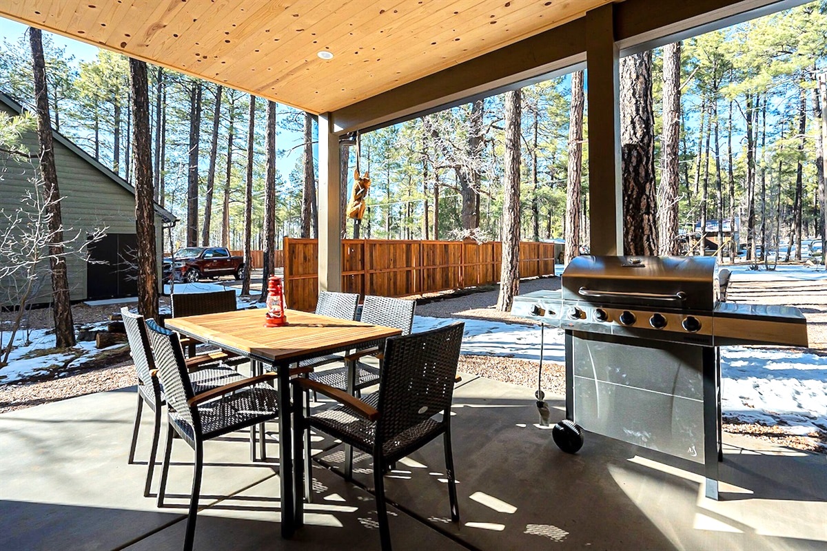 Beautiful views to be had from the porch.