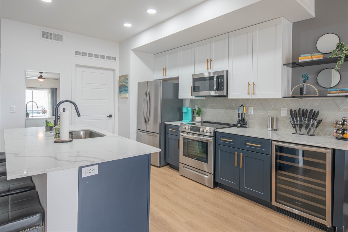 A glimpse into luxury: A spacious kitchen that invites creativity and comfort.