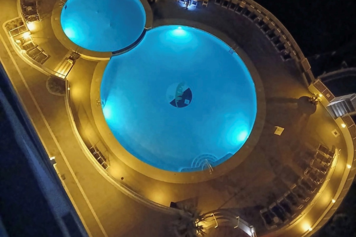 Pool at night