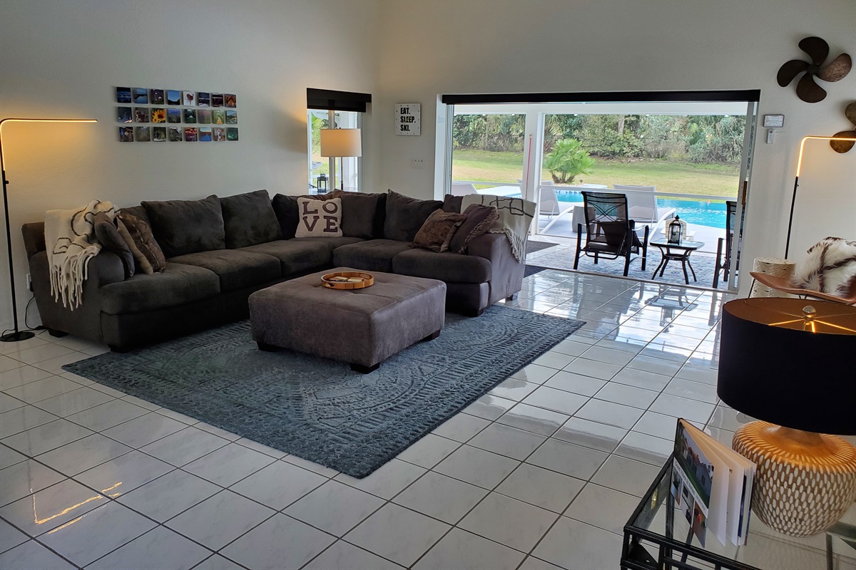 Living room and lanai