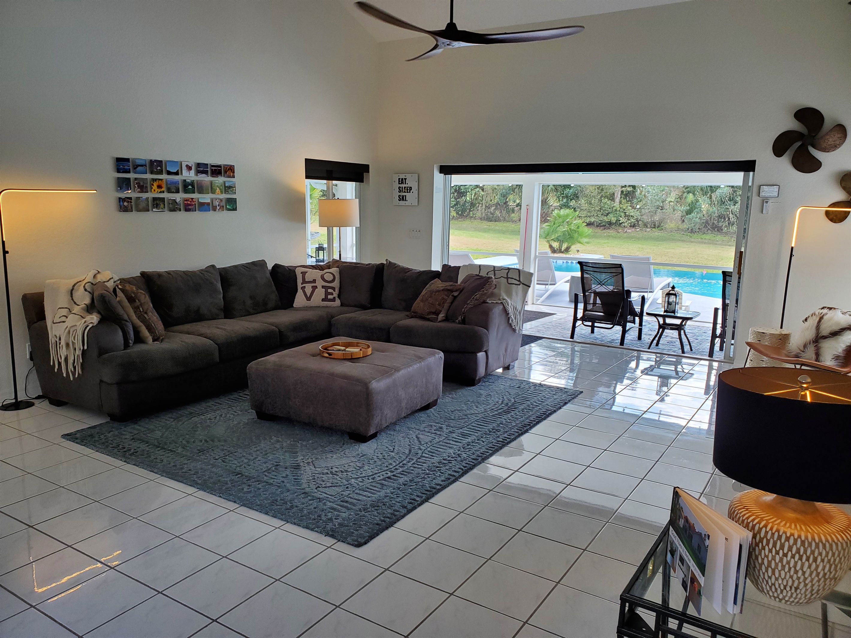 Living room and lanai
