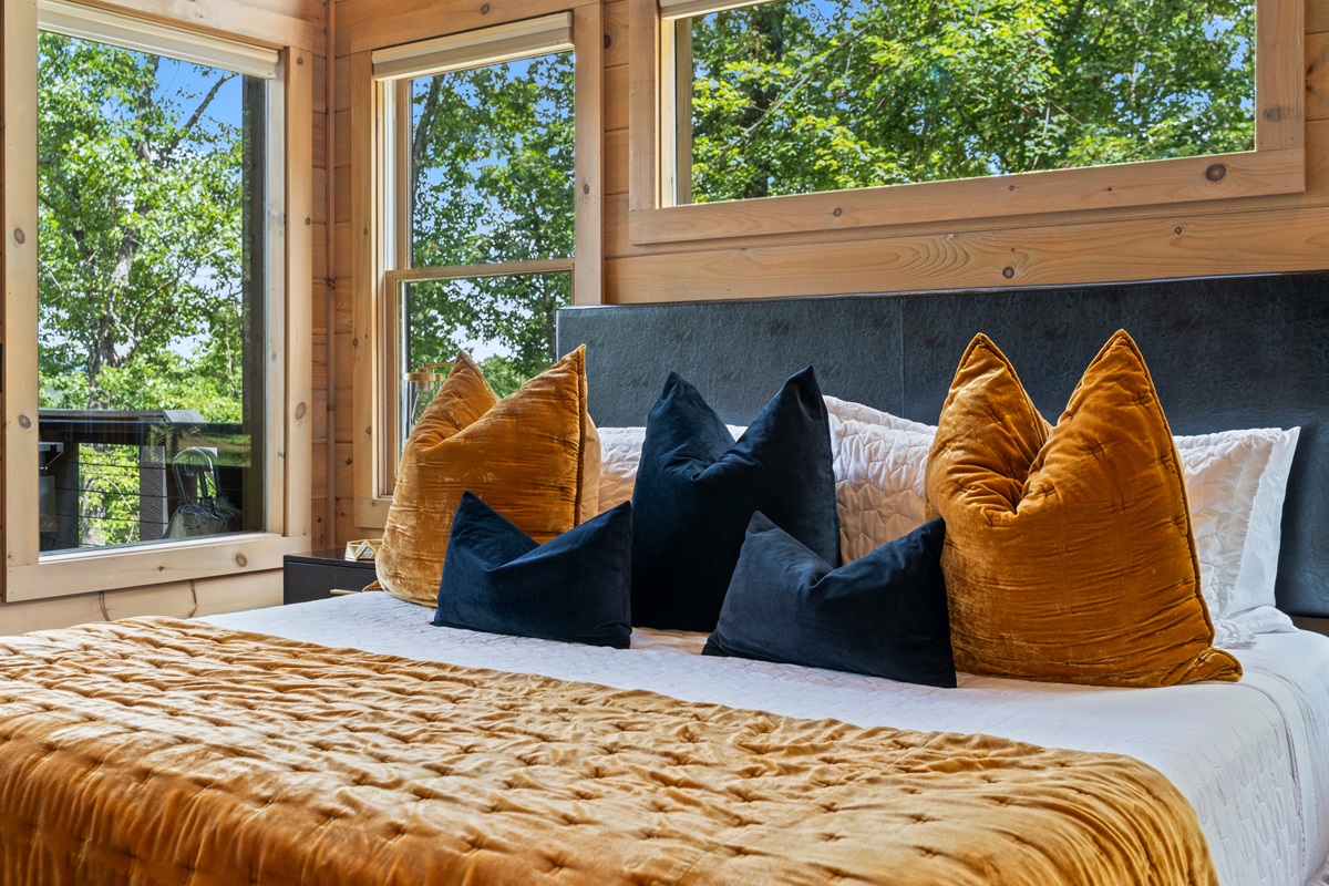 Chic and luxe bedding offering the best of comfort.