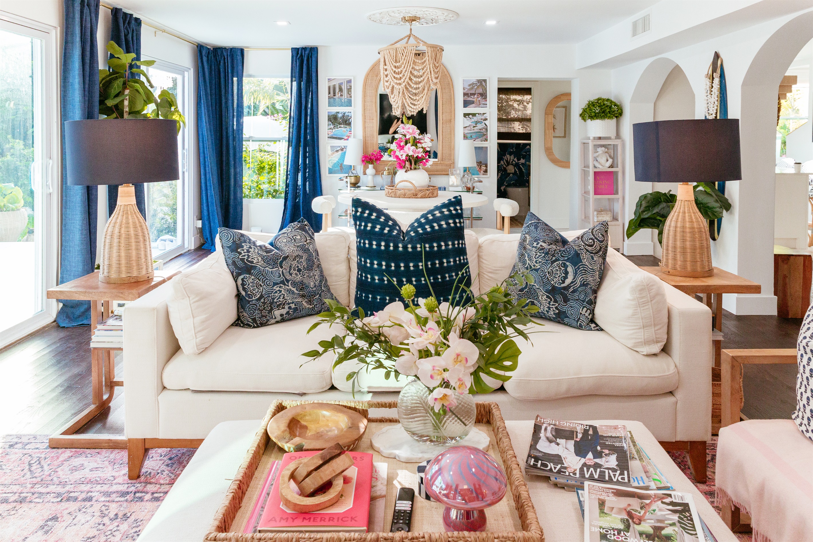 Adjacent to the bar and dining area is the living room, where you can unwind on our comfortable seating.