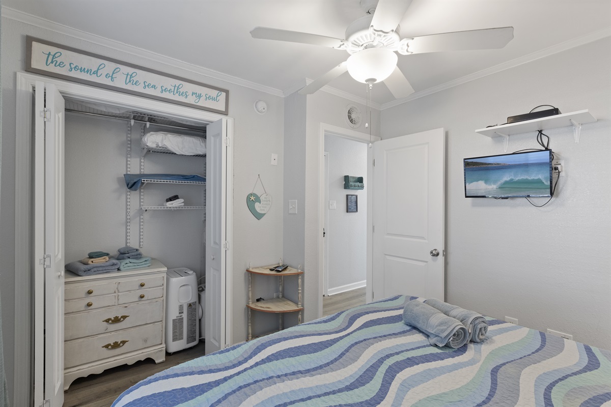 Clothing storage options in the bedroom
