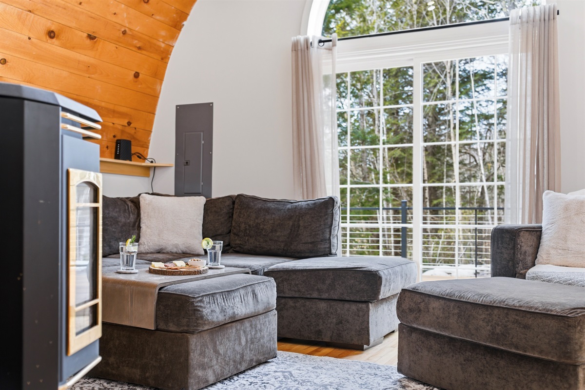 Trade your hiking boots for cozy socks and reclaim your zen on the softest seat in the house.