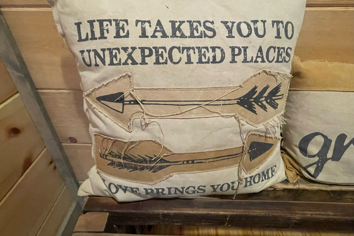Cozy decorations  - make you feel at home but special enough to remind you that you're away!