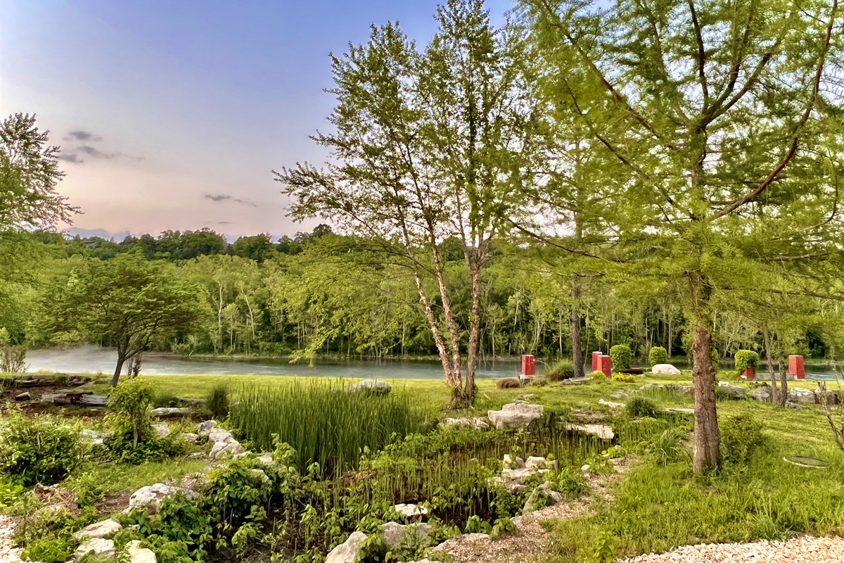 The view from the back deck is spectacular!