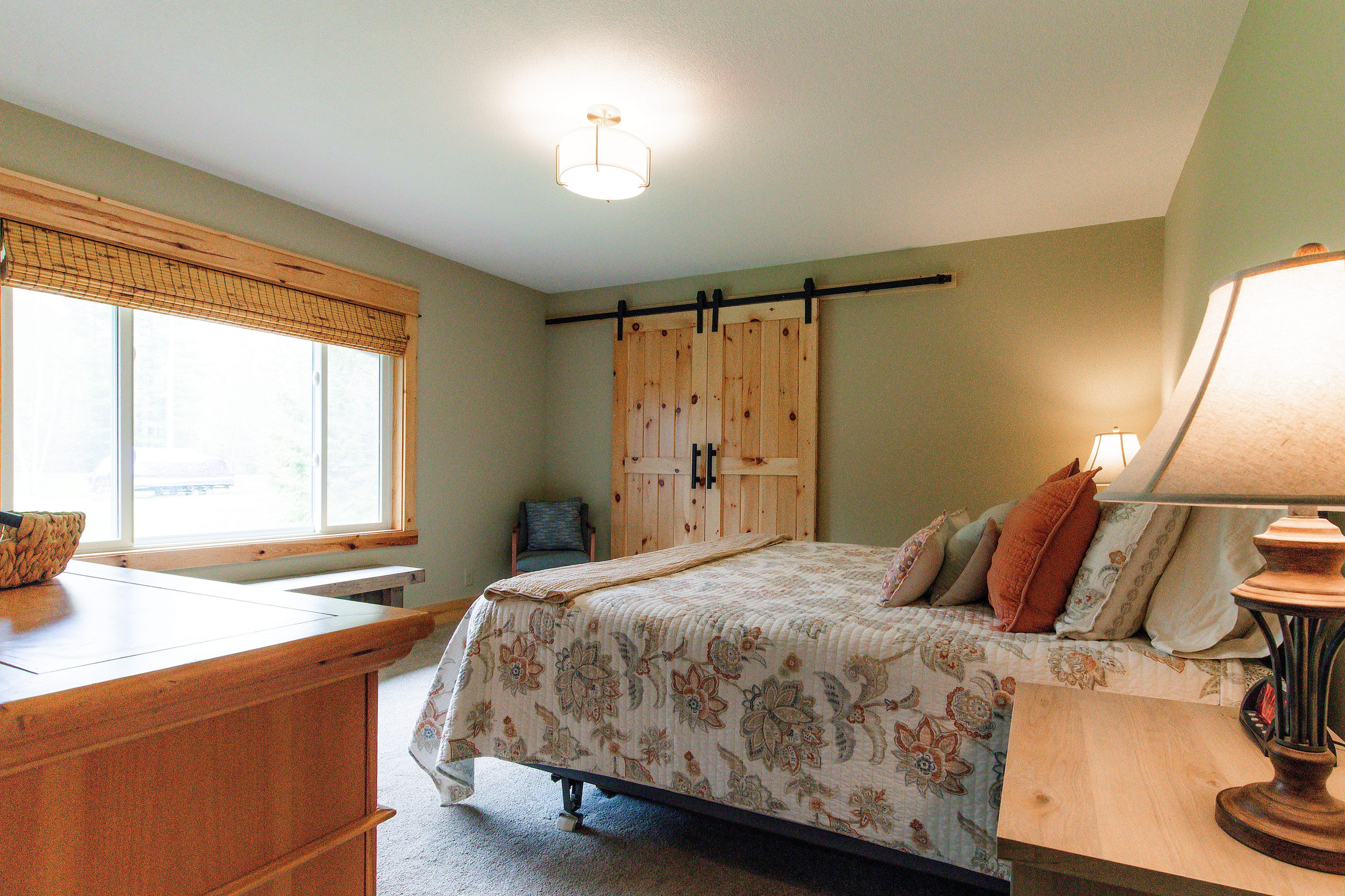 Comfortable King bed and large closet!