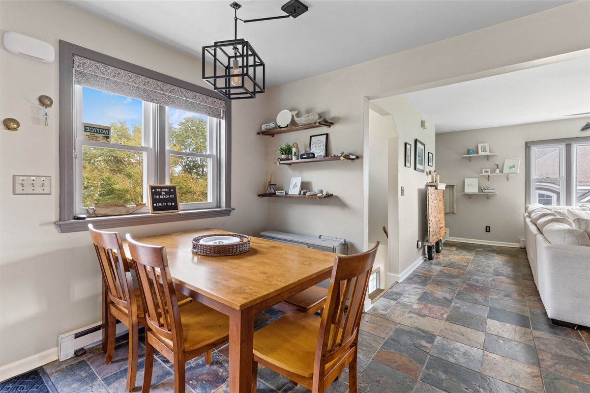 Dining table with seating for 5