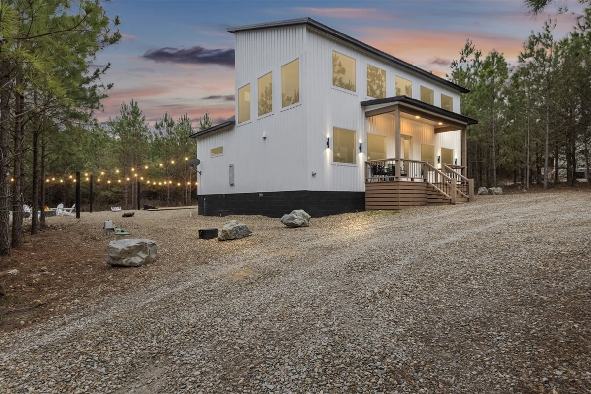 Whether you're sipping wine on the porch or exploring nearby hiking paths, the forest makes every moment feel like a storybook.