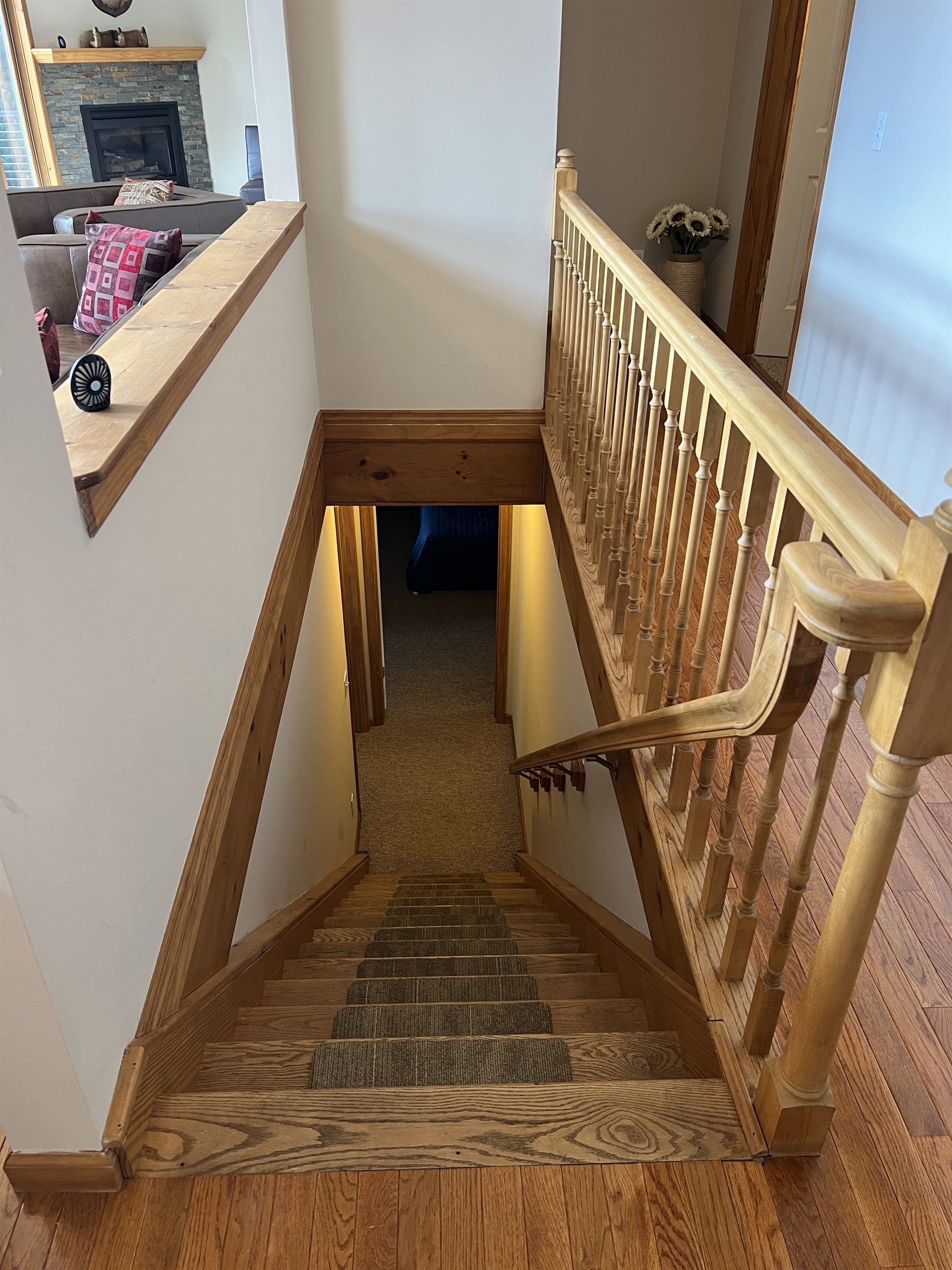 Stairs to lower level