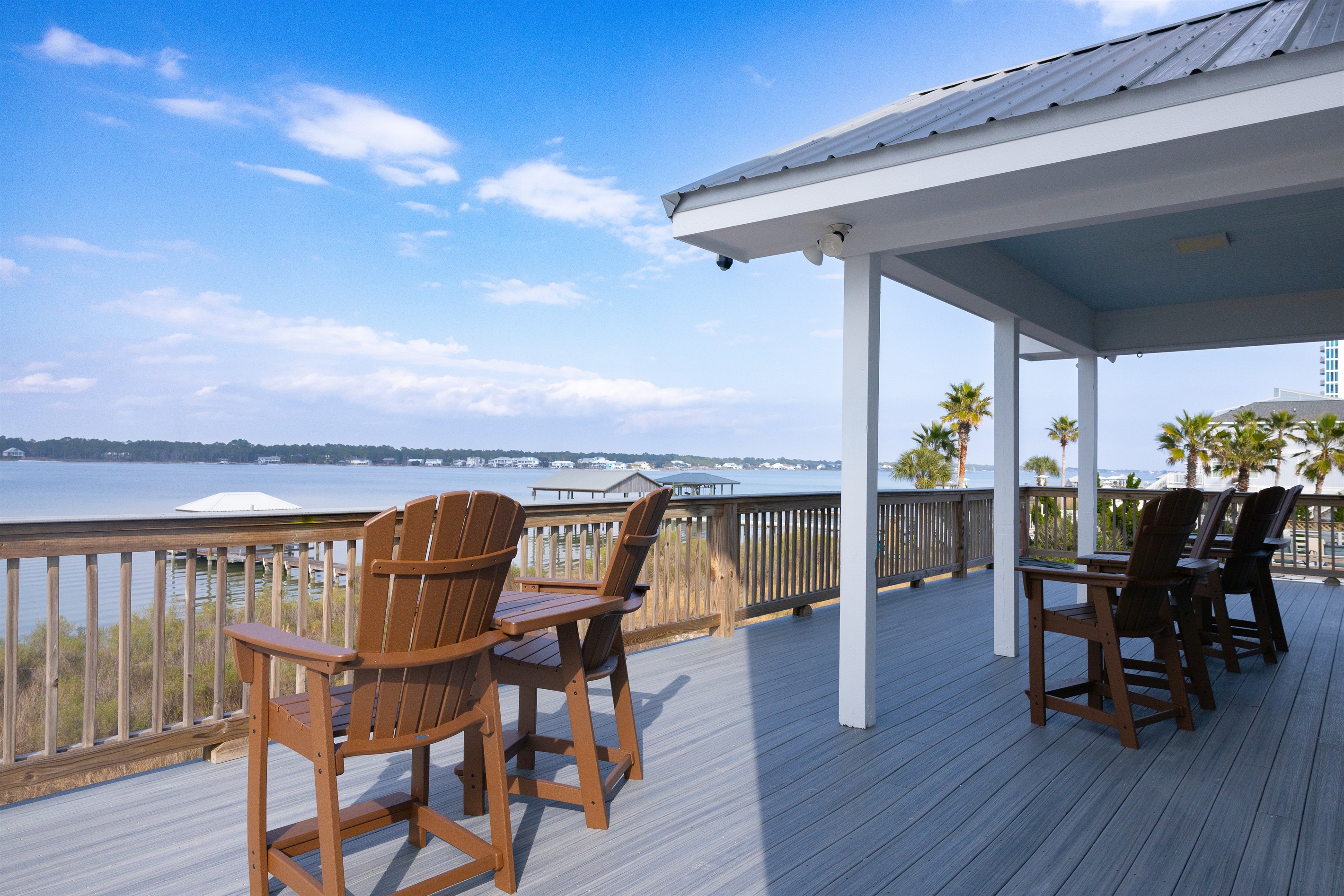 Covered deck area off of the Great Room
