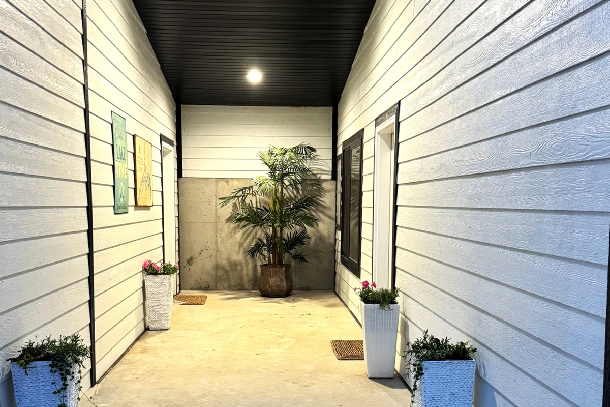 Lighted Entryway