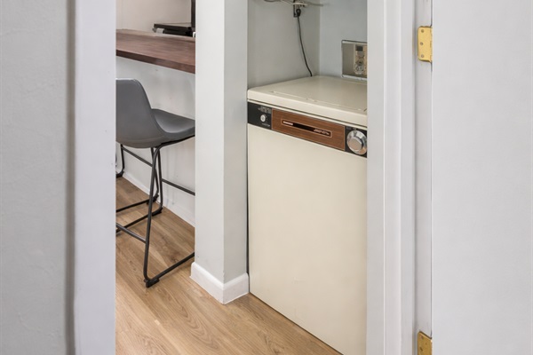 In-unit washer and dryer, essential after powder days or long mountain excursions.