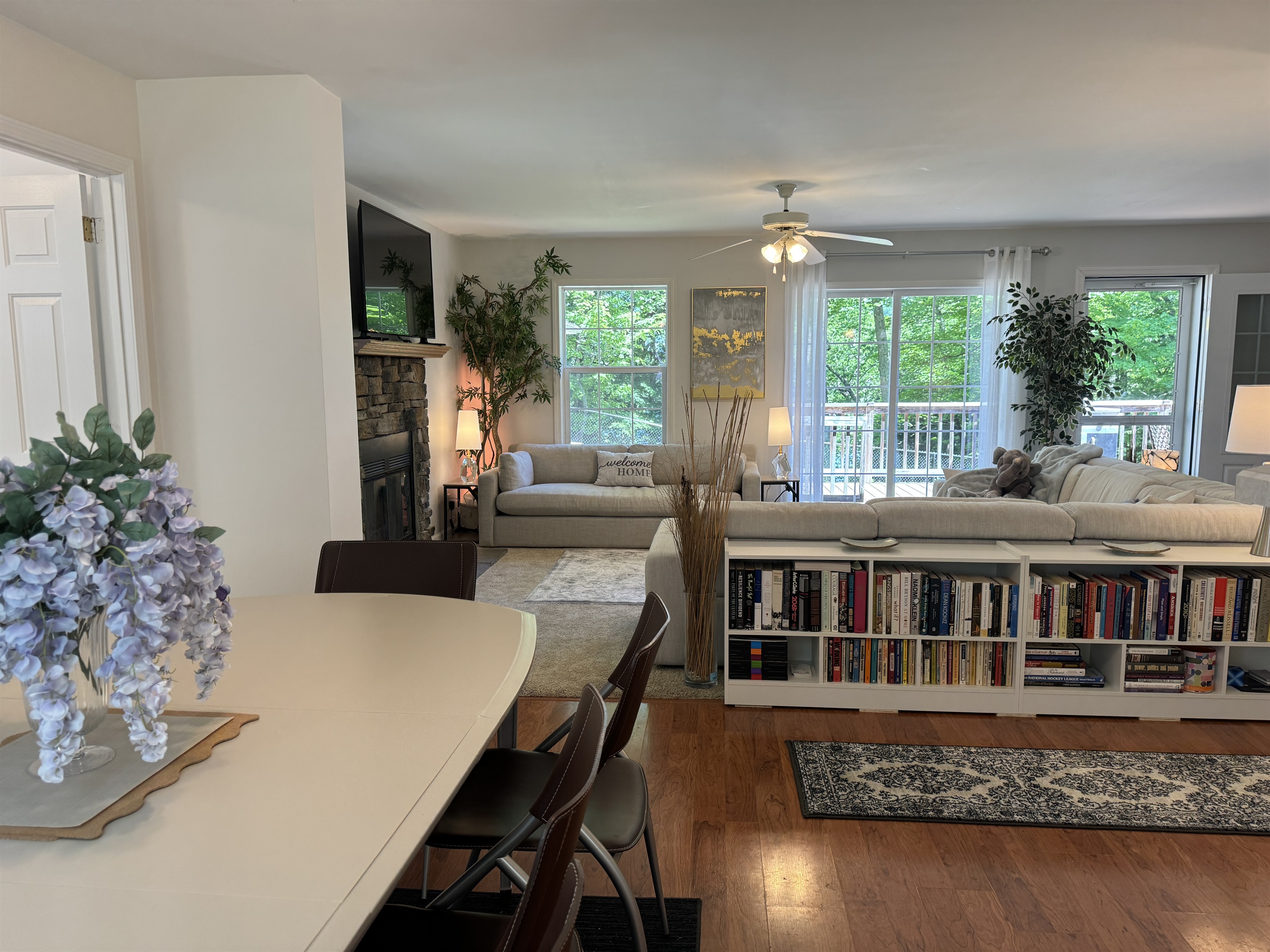 Eat-in kitchen and living room