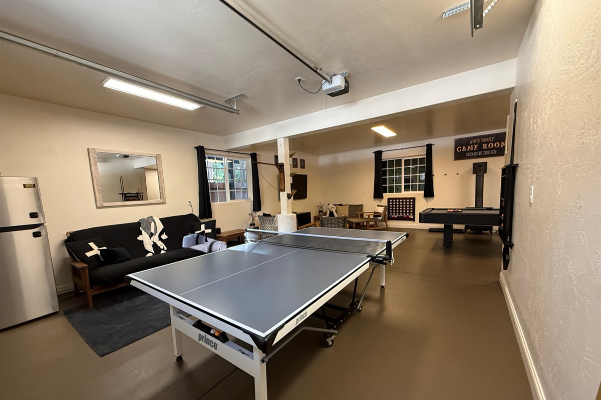 Ping Pong Table in Gameroom