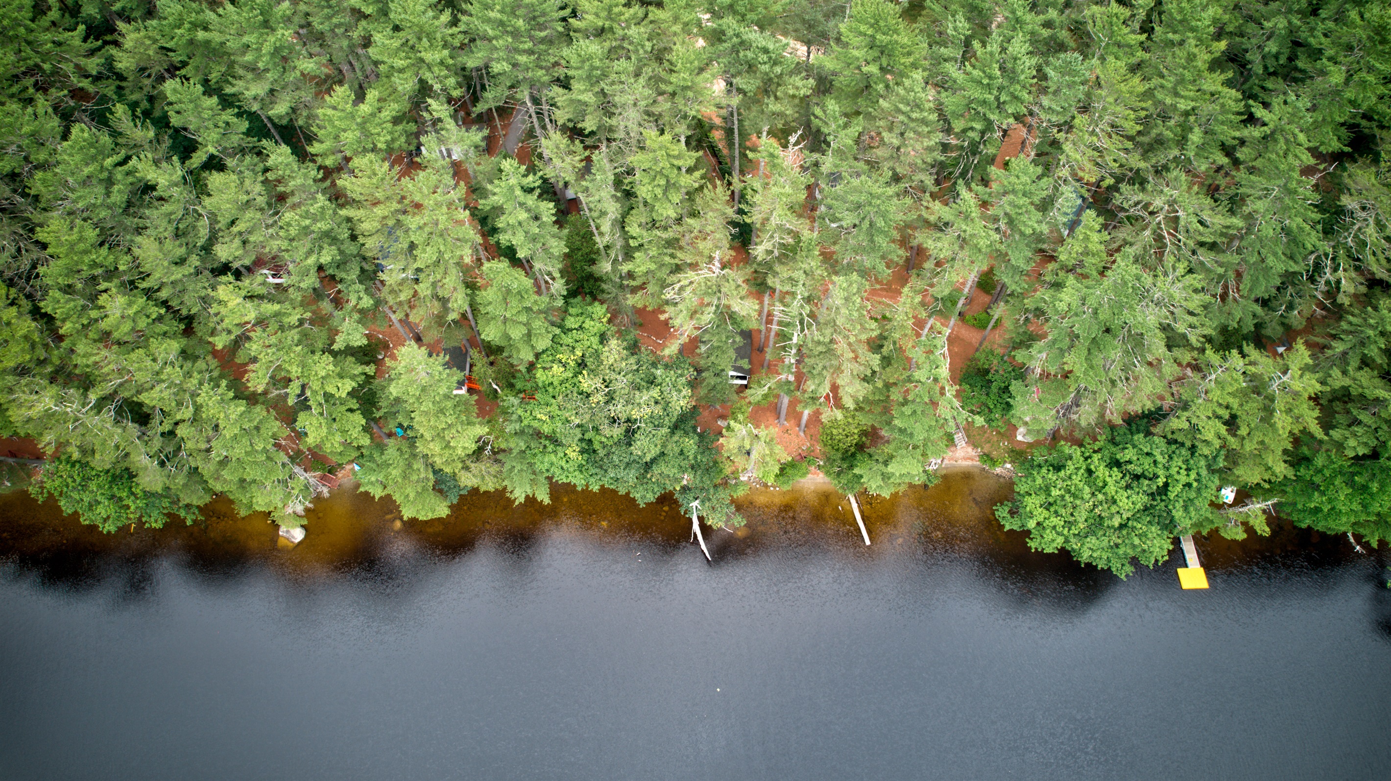 Aerial view from the property