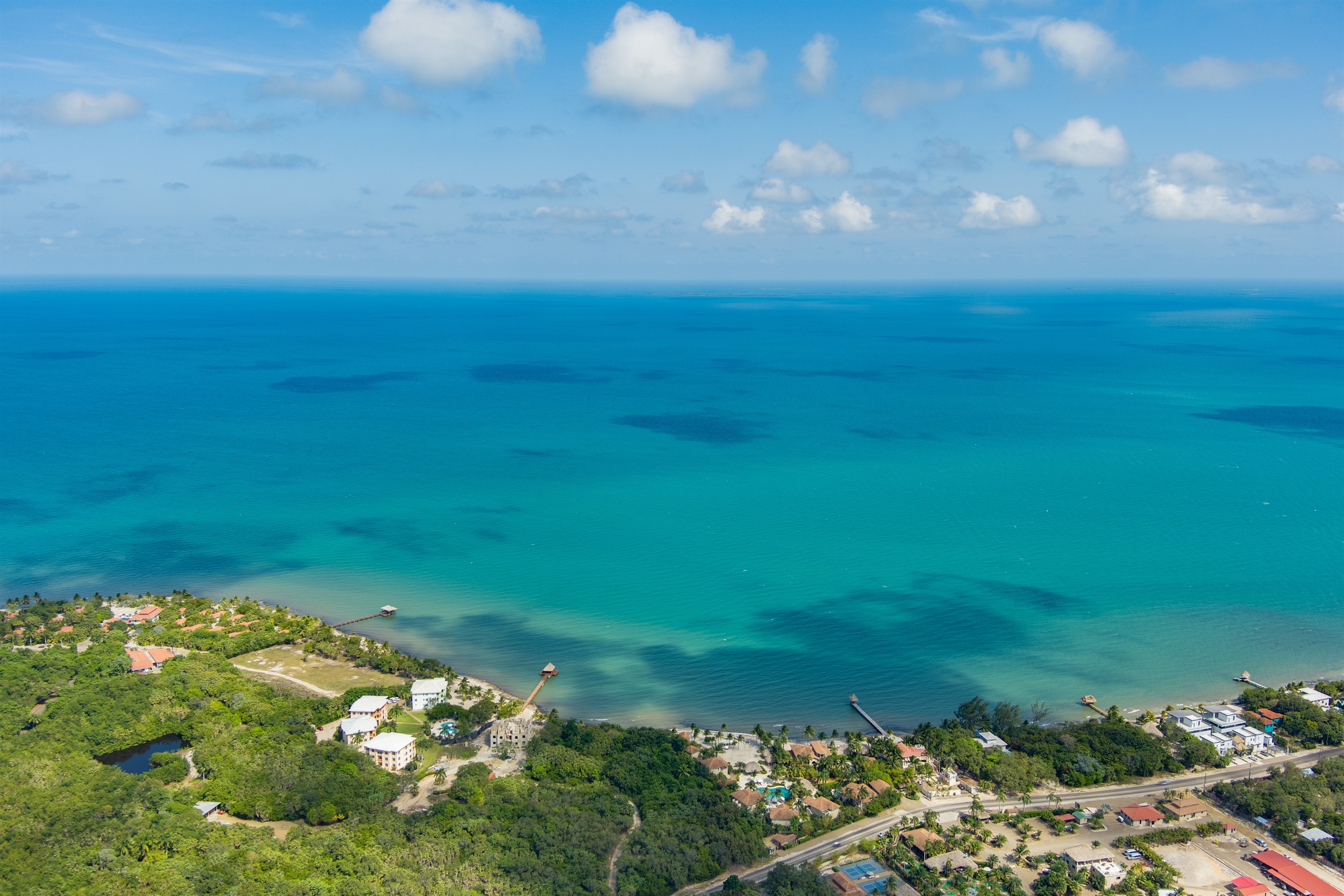 Aerial View of Placencia