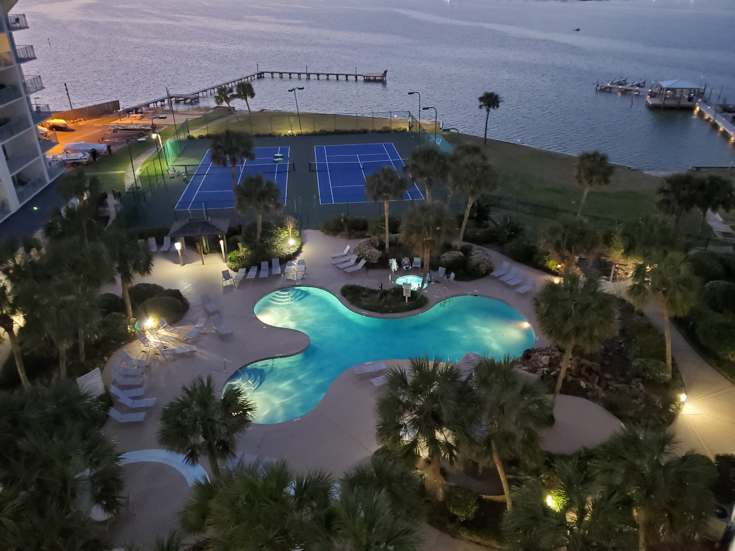 Nightime at this Oasis