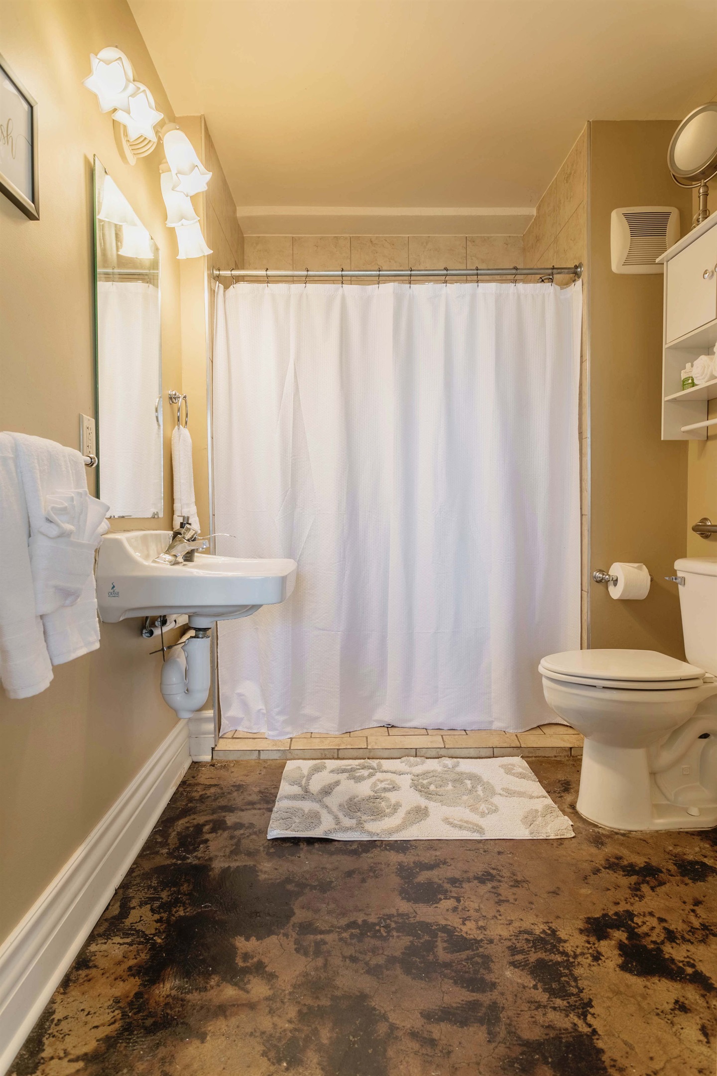 Full Ensuite Bathroom with large shower