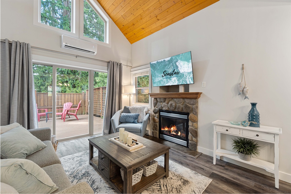 Cozy up by the fire!