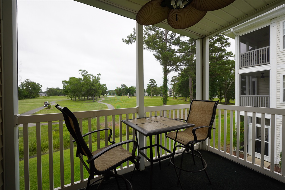 Screened in balcony
