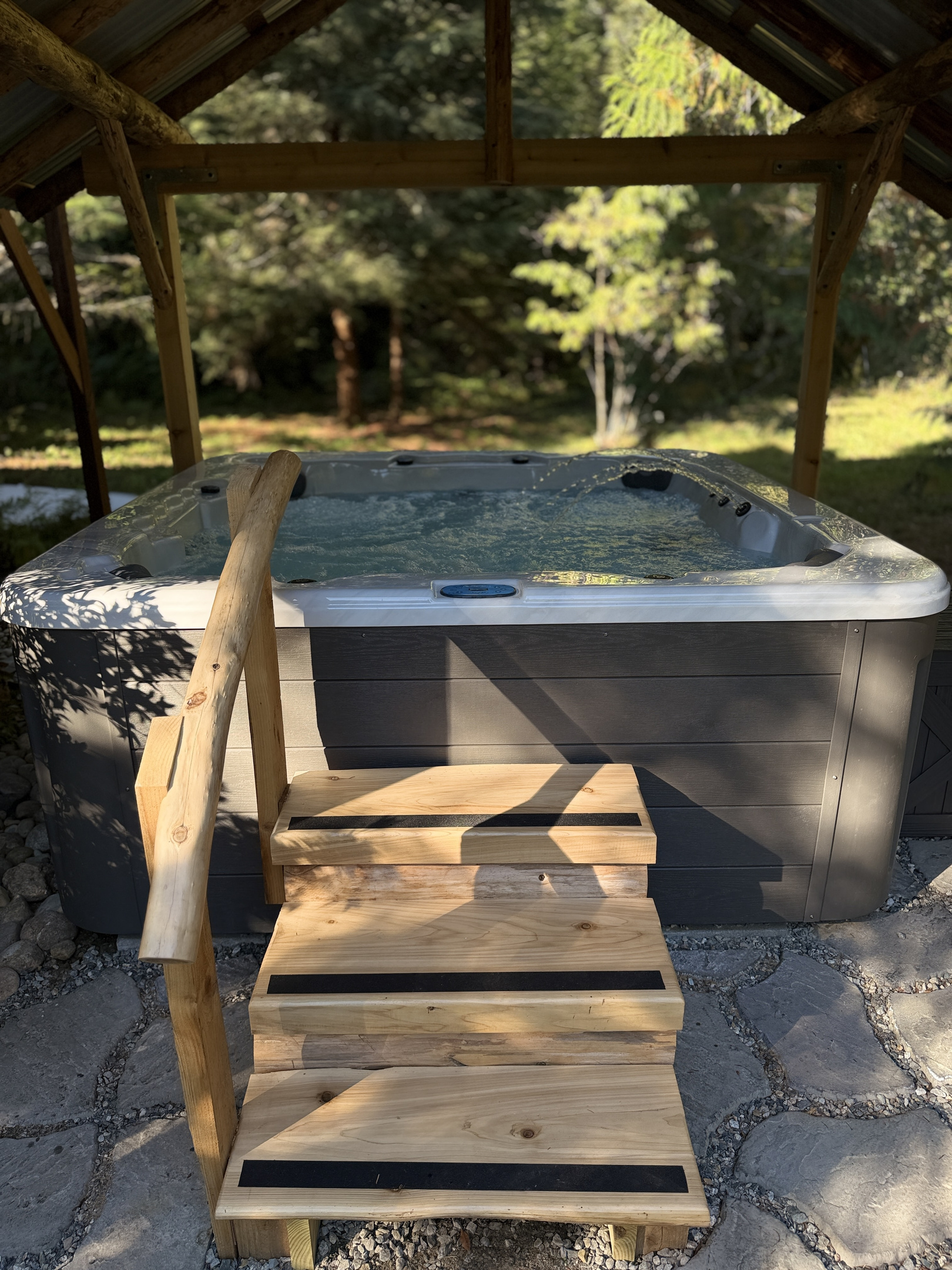 Relax and enjoy a soak after a hike or nature walk :)