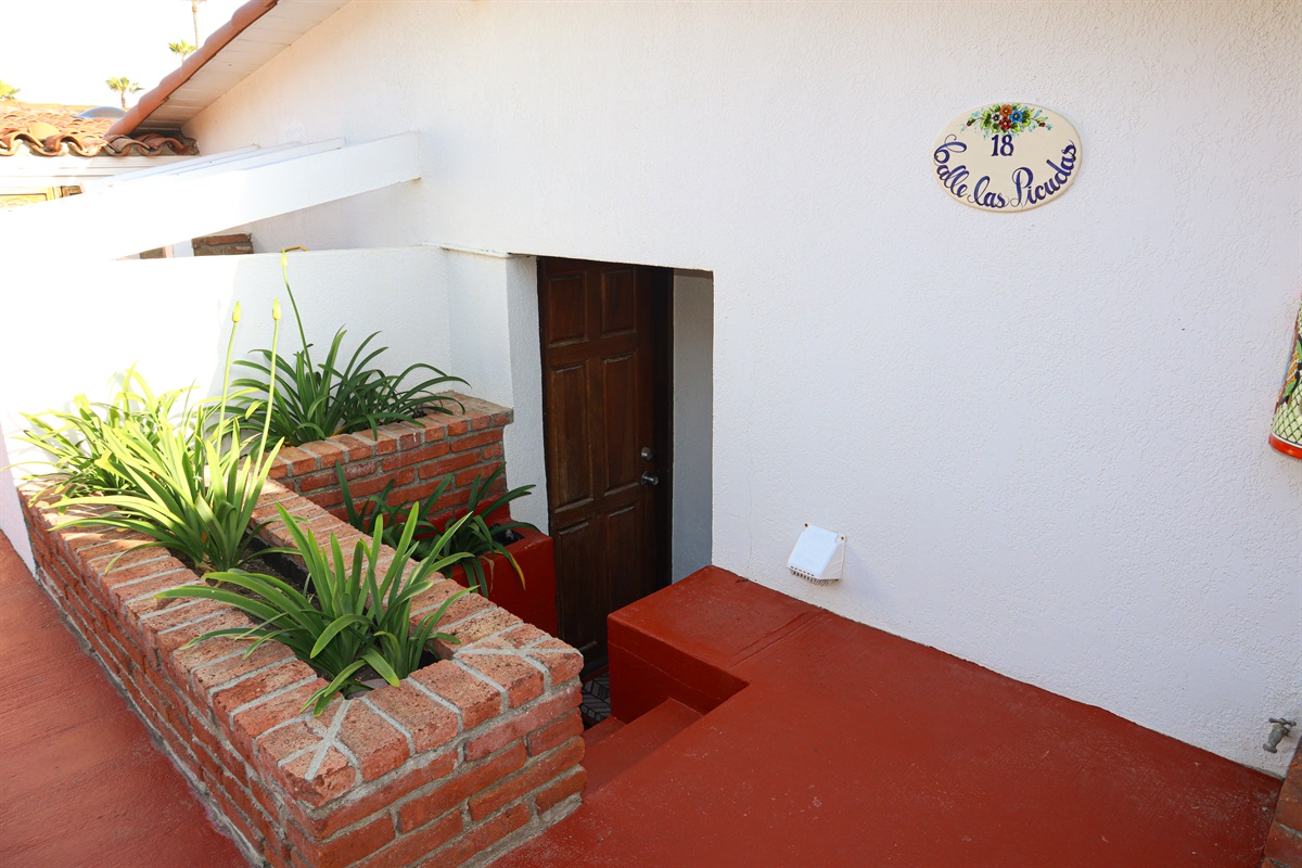 Entrance from street