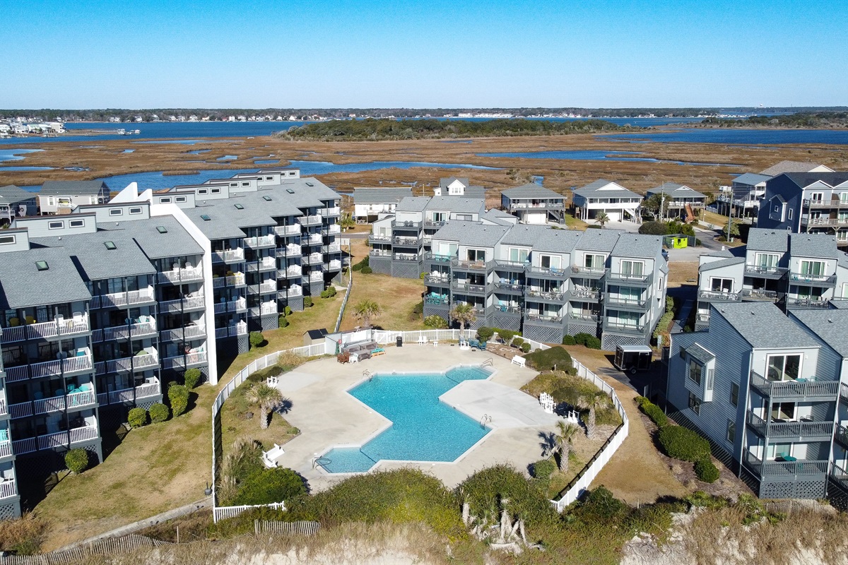 Alternate view of Shipwatch Villas and the pool
