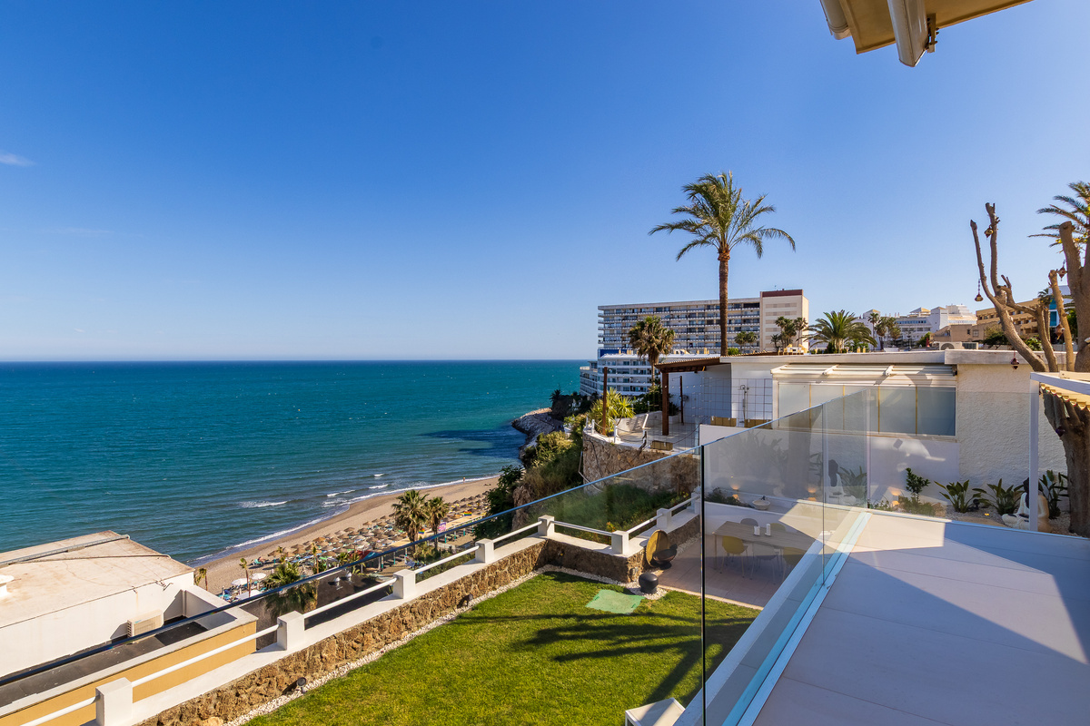 Elevated sea and coastline view from the property