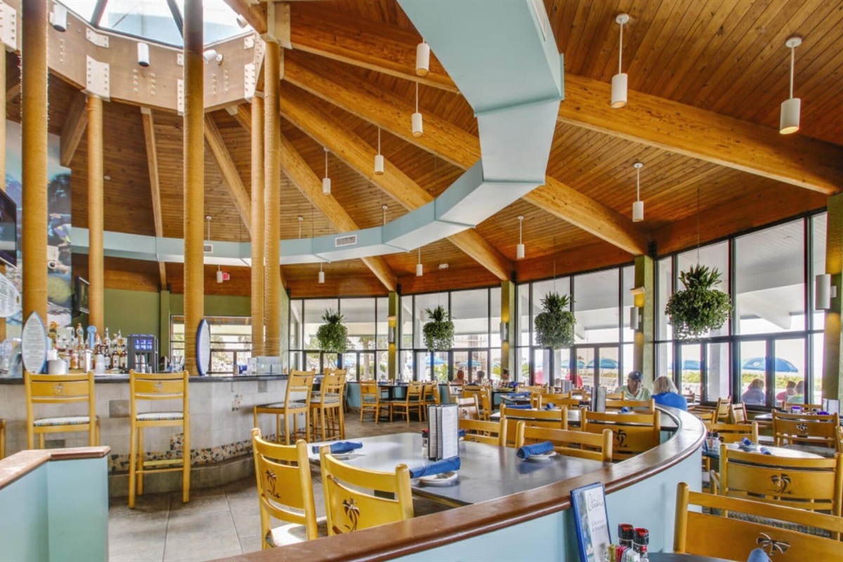 Oceans Restaurant on property