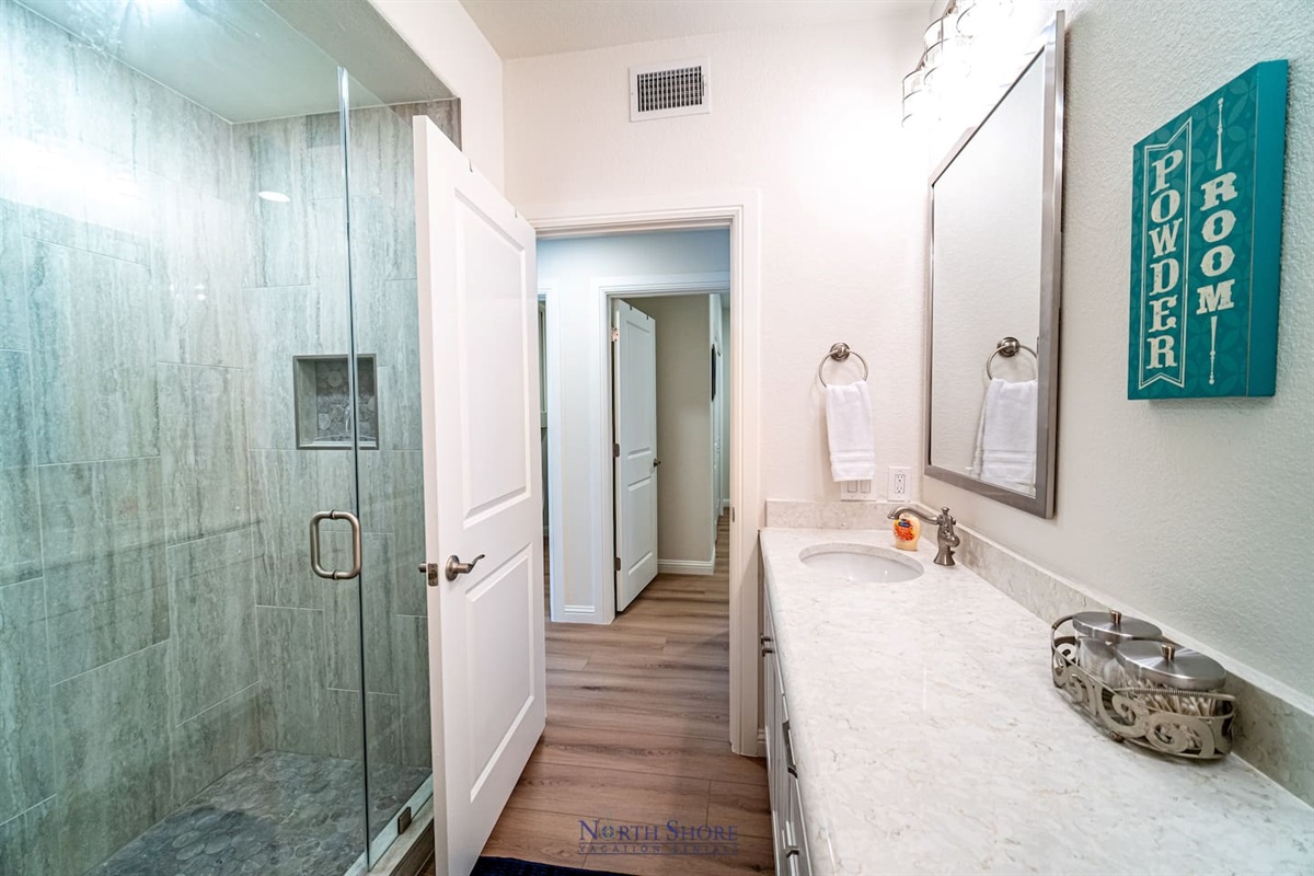 Hall Bath with Walk-in Shower